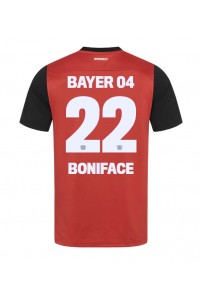 Bayer Leverkusen Victor Boniface #22 Jalkapallovaatteet Kotipaita 2024-25 Lyhythihainen